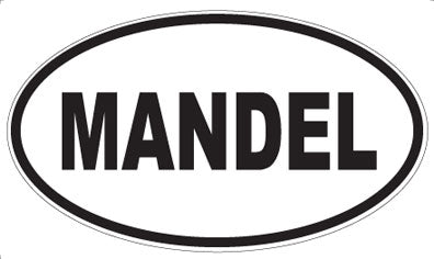 MANDEL - Oval Sticker