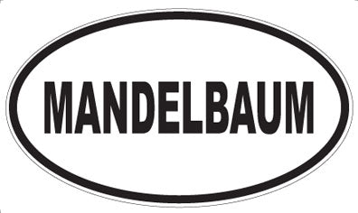 MANDELBAUM - Oval Magnet