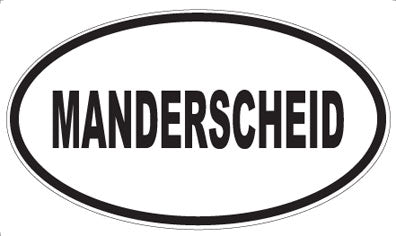 MANDERSCHEID - Oval Sticker
