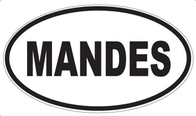 MANDES - Oval Magnet