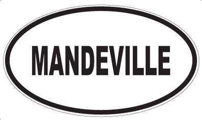 MANDEVILLE - Oval Sticker