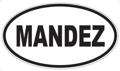 MANDEZ - Oval Magnet