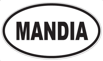 MANDIA - Oval Sticker