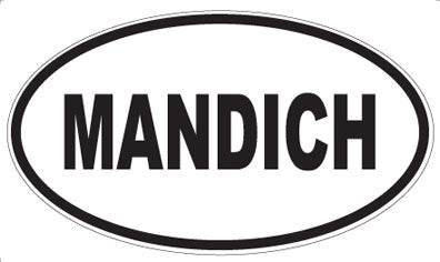 MANDICH - Oval Sticker