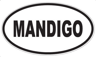 MANDIGO - Oval Sticker