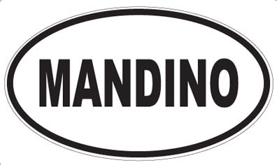 MANDINO - Oval Sticker