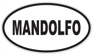 MANDOLFO - Oval Sticker