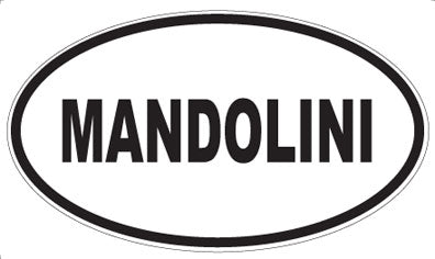 MANDOLINI - Oval Sticker