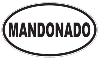 MANDONADO - Oval Magnet