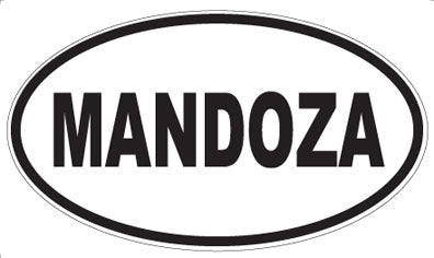 MANDOZA - Oval Magnet