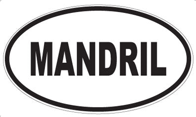 MANDRIL - Oval Magnet
