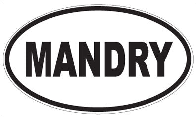 MANDRY - Oval Sticker