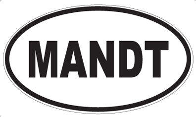 MANDT - Oval Magnet