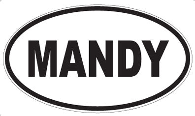 MANDY - Oval Magnet