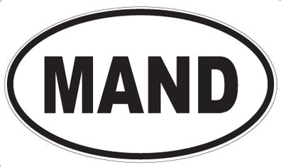 MAND - Oval Magnet