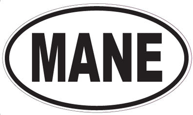 MANE - Oval Sticker