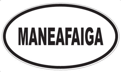 MANEAFAIGA - Oval Magnet