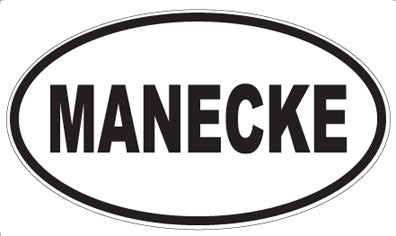 MANECKE - Oval Sticker