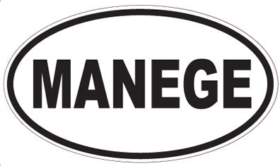 MANEGE - Oval Sticker