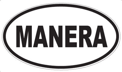 MANERA - Oval Sticker