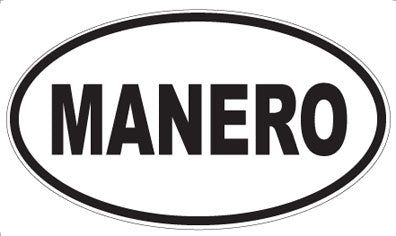 MANERO - Oval Magnet