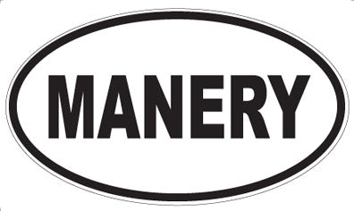 MANERY - Oval Magnet