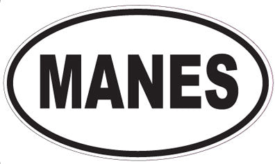 MANES - Oval Sticker