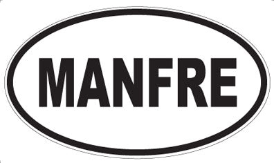 MANFRE - Oval Sticker