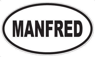 MANFRED - Oval Sticker