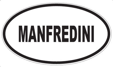 MANFREDINI - Oval Sticker