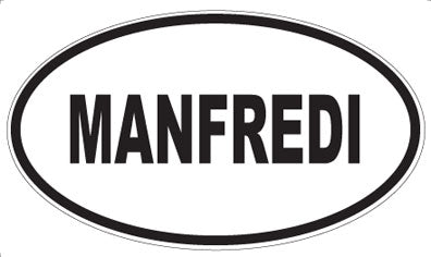 MANFREDI - Oval Magnet