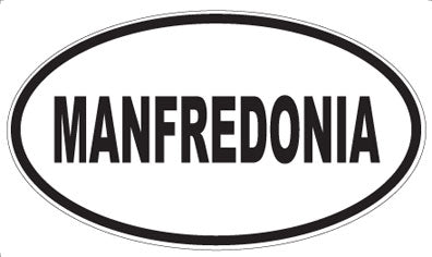 MANFREDONIA - Oval Magnet