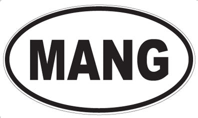 MANG - Oval Sticker