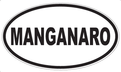 MANGANARO - Oval Sticker
