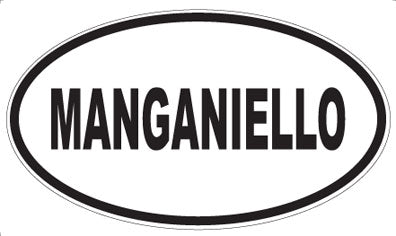 MANGANIELLO - Oval Sticker