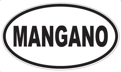 MANGANO - Oval Magnet