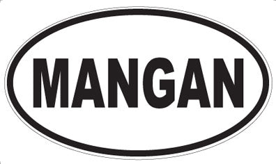 MANGAN - Oval Magnet