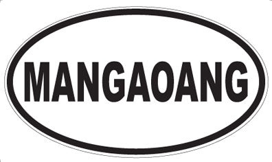 MANGAOANG - Oval Sticker