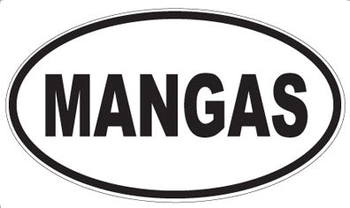 MANGAS - Oval Sticker