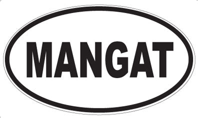 MANGAT - Oval Sticker