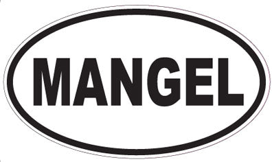 MANGEL - Oval Sticker