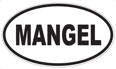 MANGEL - Oval Magnet