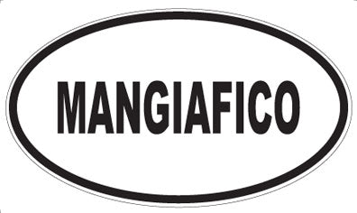 MANGIAFICO - Oval Magnet