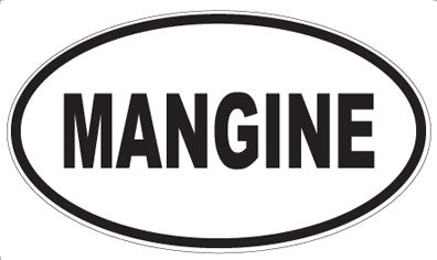 MANGINE - Oval Sticker