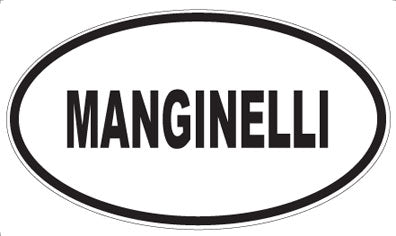 MANGINELLI - Oval Sticker