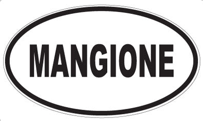 MANGIONE - Oval Sticker