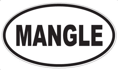 MANGLE - Oval Magnet