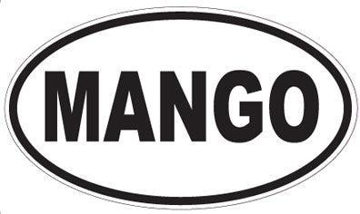 MANGO - Oval Sticker