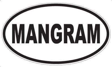 MANGRAM - Oval Sticker
