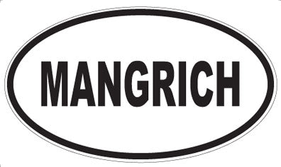 MANGRICH - Oval Magnet